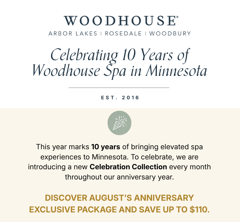 August Celebration Collection Package | $350 (up to $110 of spa savings)