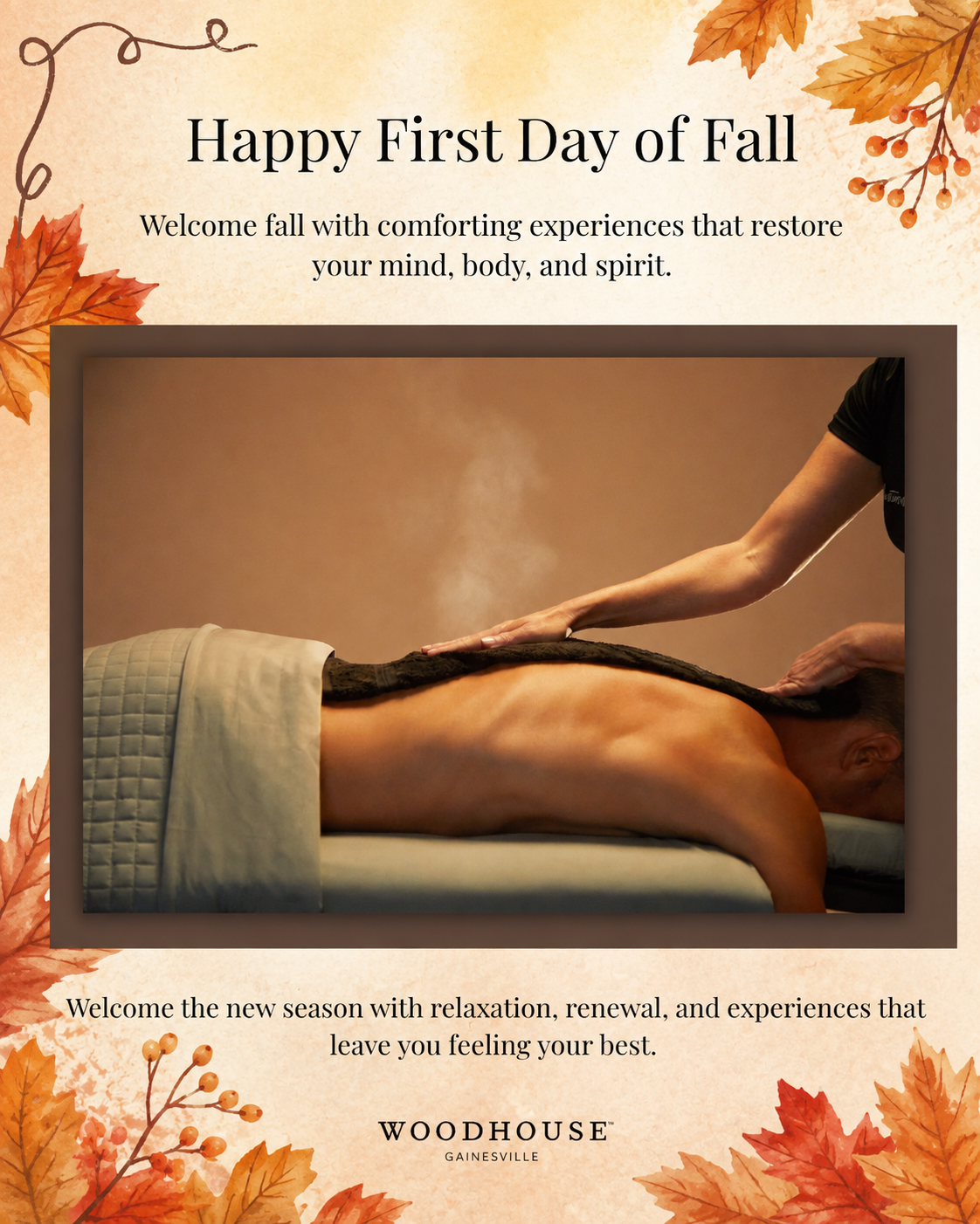 Welcome Fall with Relaxation | Woodhouse Spa Gainesville, VA